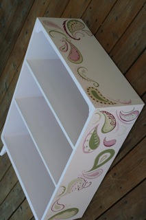 paisley bookcase/ Vintage-Twisted