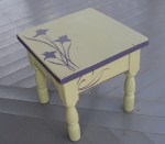 sage & purple&nbsp;stool